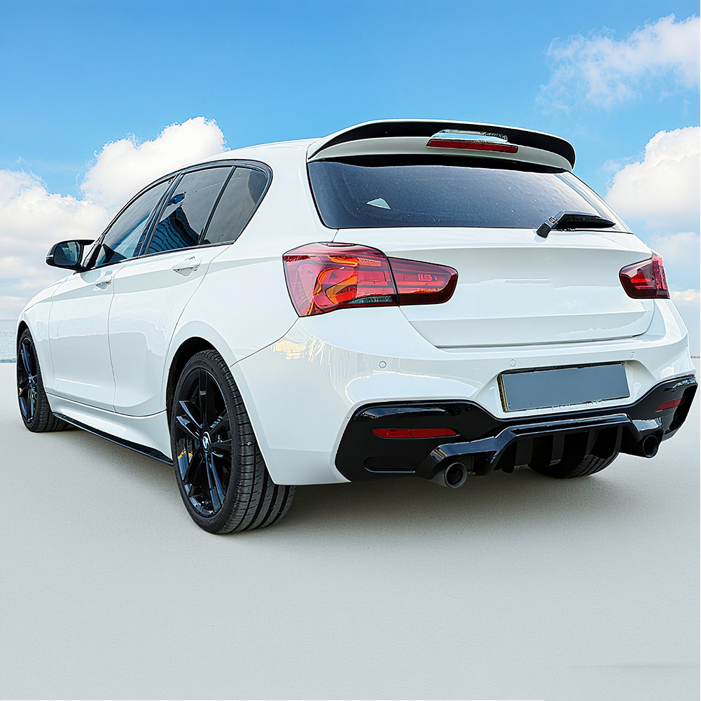 Performance Style Gloss Black Rear Diffuser for BMW 1 Series F20/F21 LCI Hatchback M Sport (2015–2019)