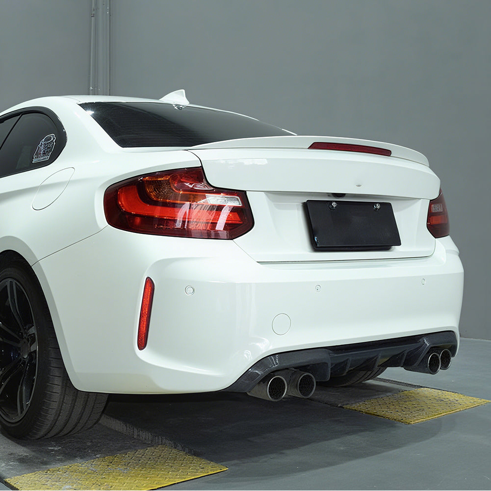 Performance Style Carbon Fiber Rear Diffuser for BMW M2 F87 Coupe (2016-2018)