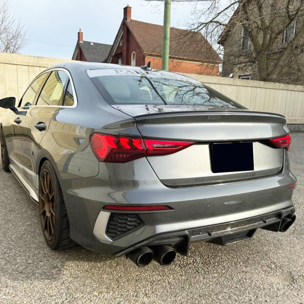 ST Style Carbon Fiber Rear Diffuser for Audi S3 8Y (2020-2024)