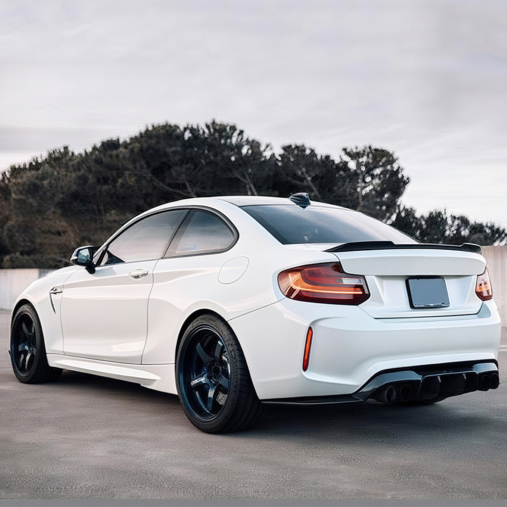 CS Style Carbon Fiber Rear Trunk Spoiler for BMW 2 Series F22 /M2 F87 Coupe(2014-2021)