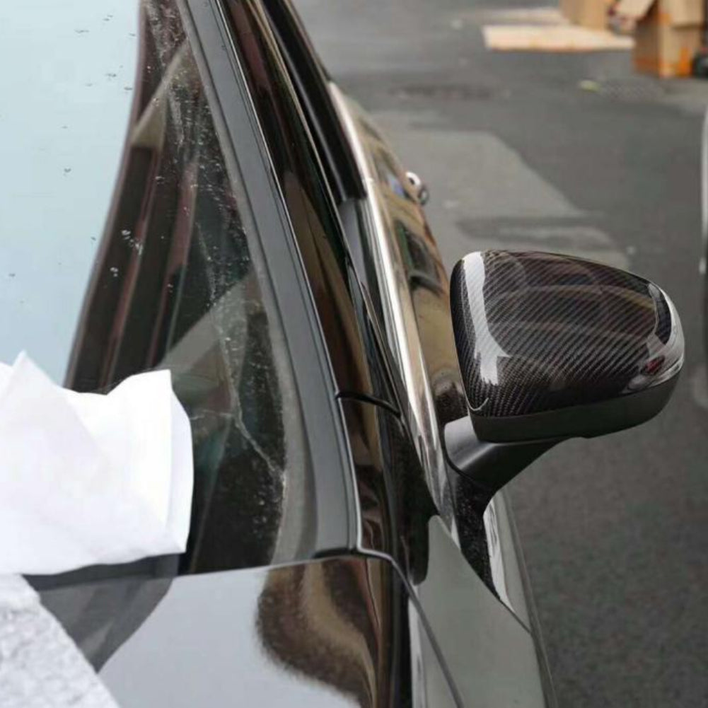 Mercedes Benz A-Class W177 Carbon Fiber Mirror Covers- installed on car