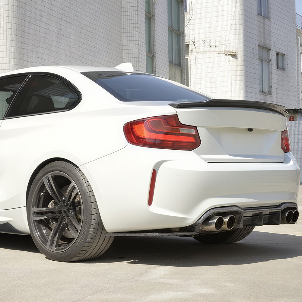 MTC Style Carbon Fiber Rear Diffuser for BMW M2 F87 Coupé (2016-2018)