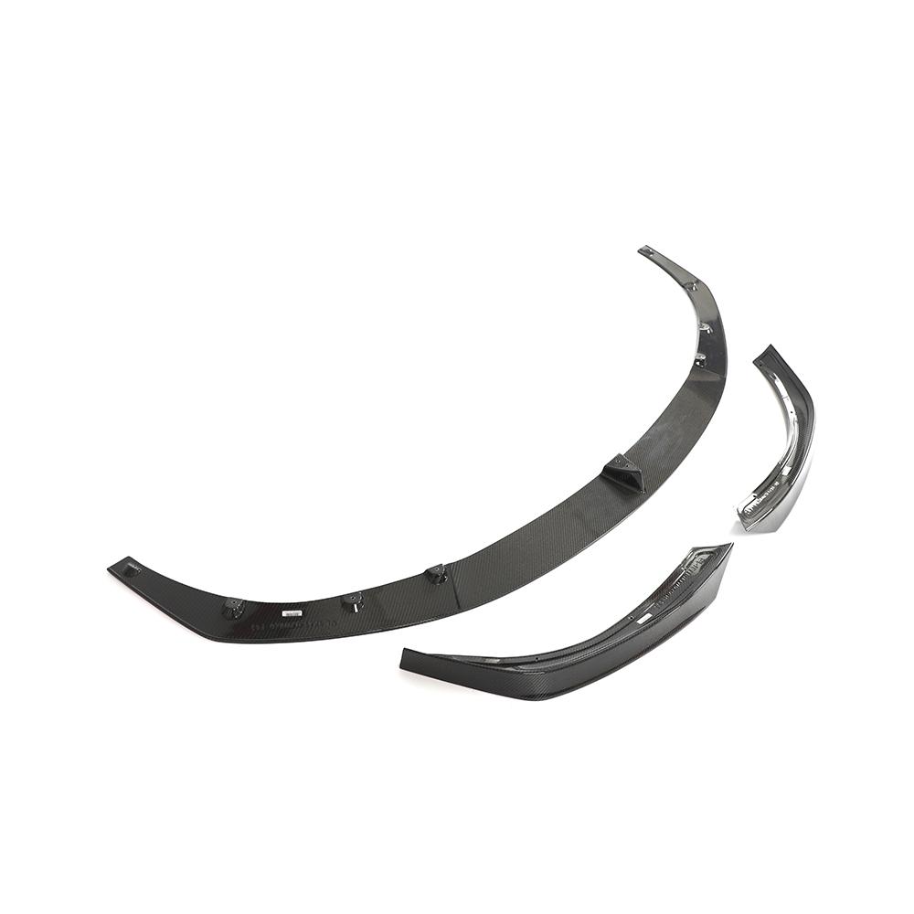 ST Style Carbon Fiber Front Lip For Tesla Model S Plaid (2021–2024)