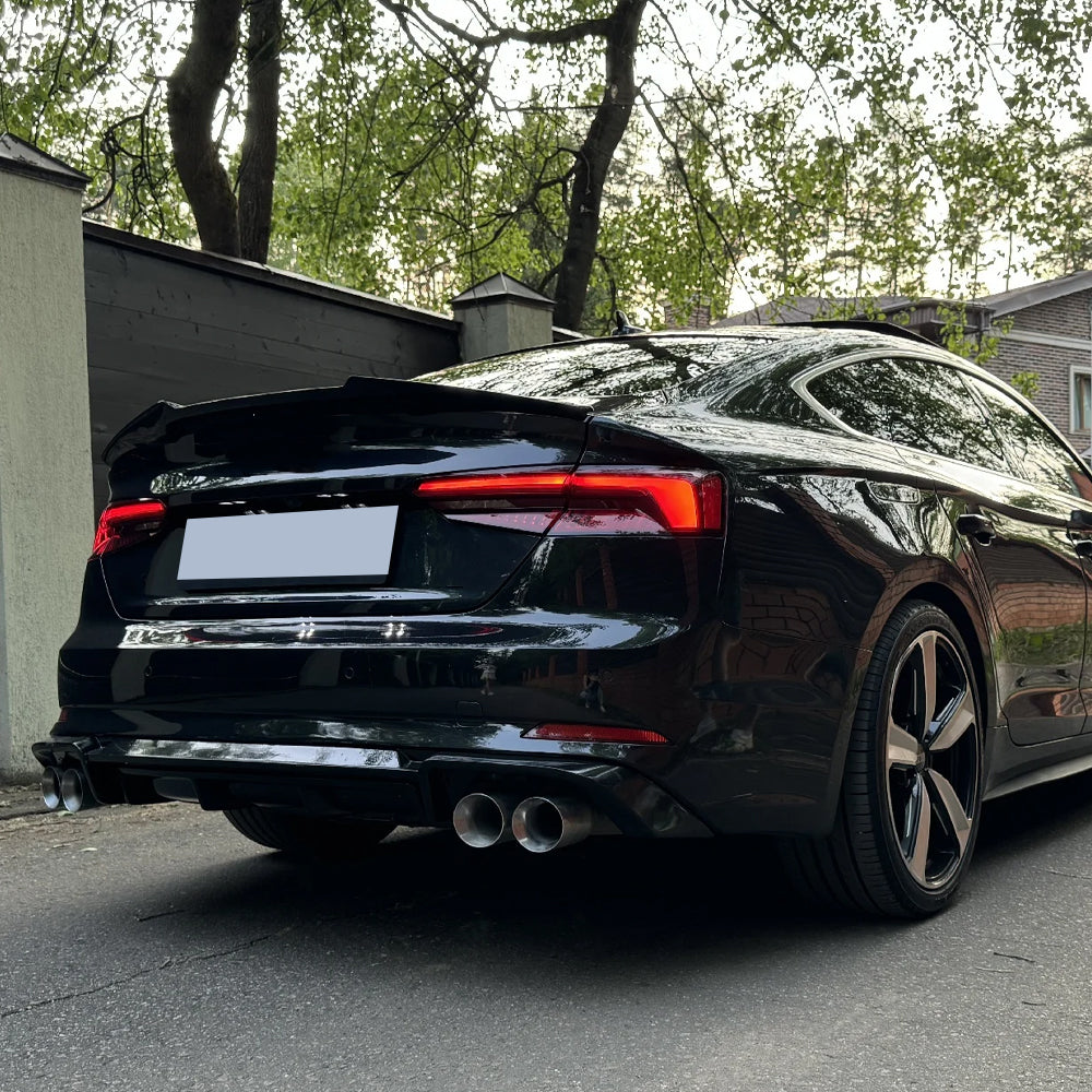 ABT Style Gloss Black Rear Diffuser for Audi A5 Sline / S5 B9 Pre-LCI (2017-2019)
