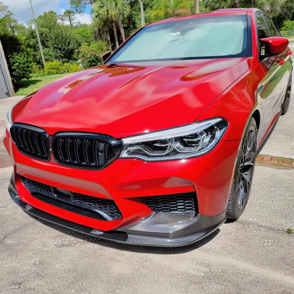 3D Style Carbon Fiber Front Lip for BMW 5 Series M5 F90 Pre-LCI (2017-2020)