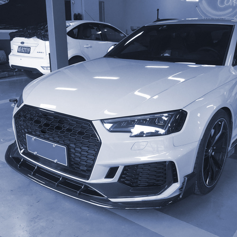 JA Style Carbon Fiber Front Lip for Audi RS4 B9 (2017-2019)