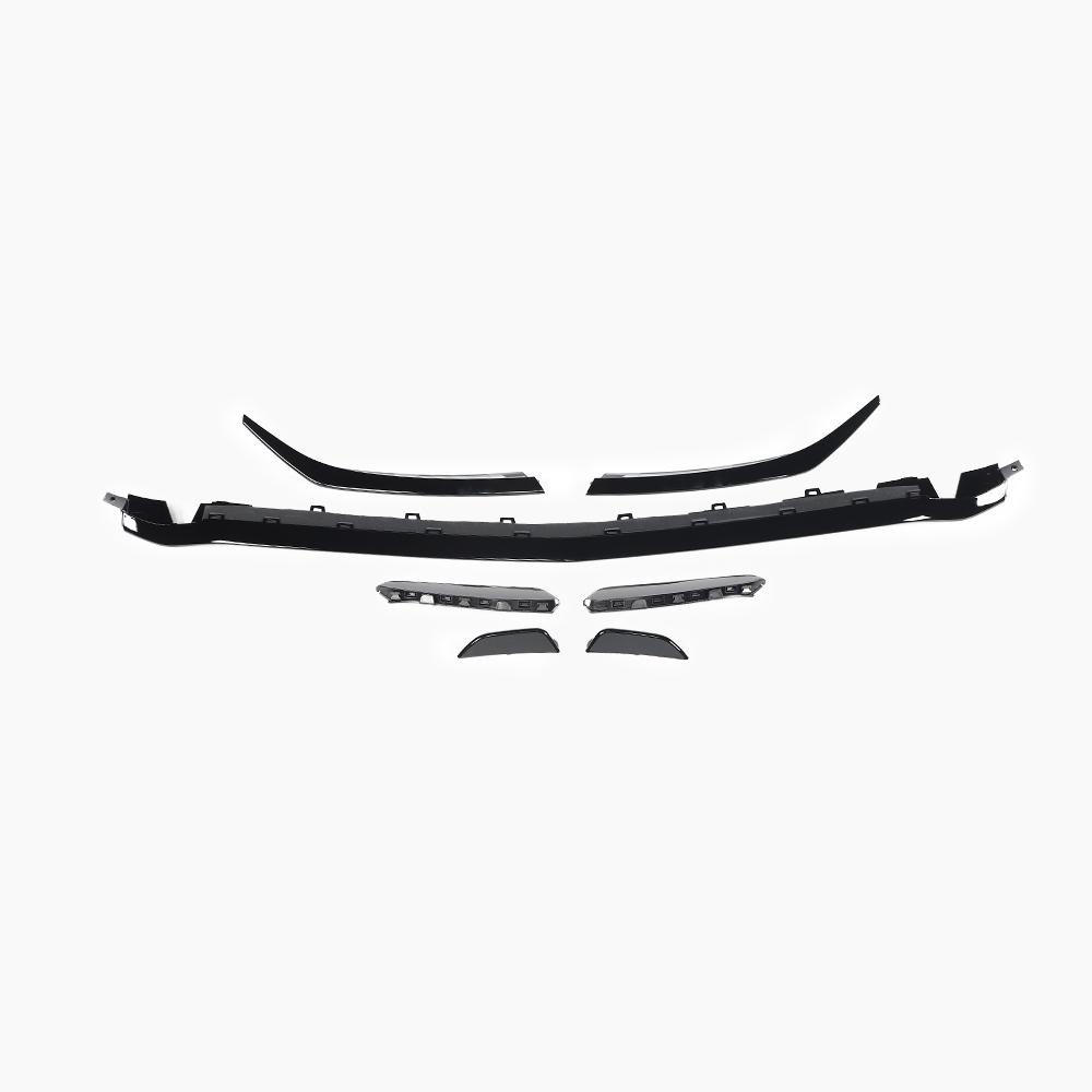 Matte Black Front Lip for MERCEDES-BENZ A-Class W177 AMG Hatchback front view
