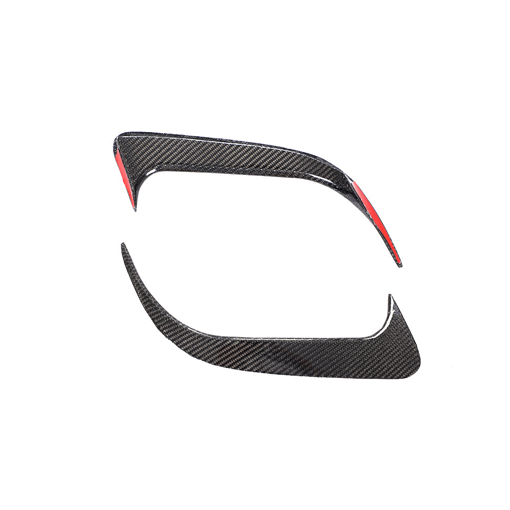 ST Style Carbon Fiber Rear Canards for Mercedes Benz CLA C117 & CLA 45 AMG Pre‑Facelift & Facelift (2013–2019)