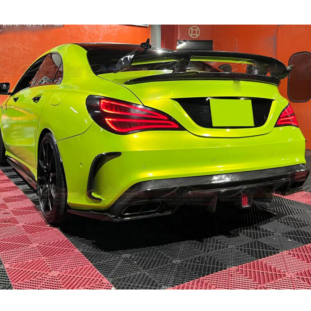 ST Style Carbon Fiber Rear Spoiler for Mercedes Benz CLA C117 & CLA 45 AMG Pre‑Facelift & Facelift (2013–2019)