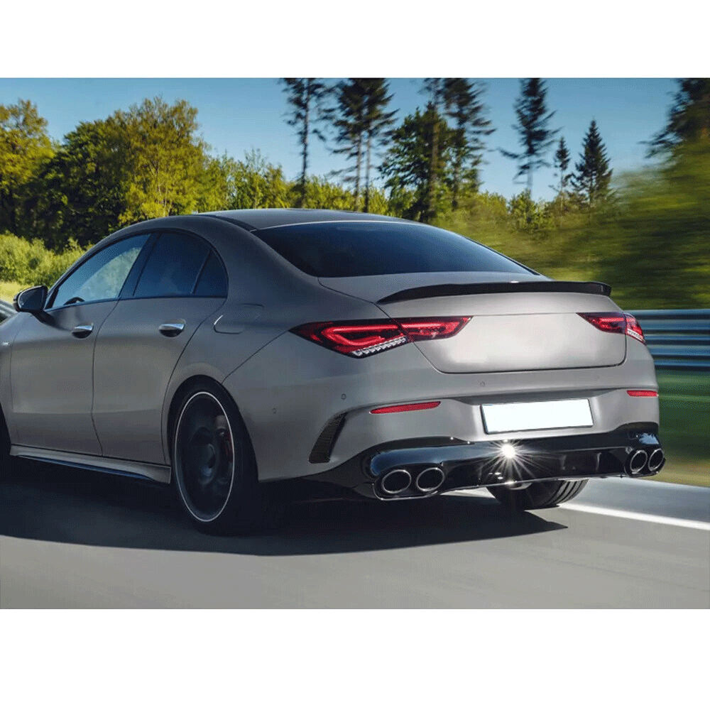 ST Style Carbon Fiber Rear Canards for Mercedes-Benz CLA C118 Sport & CLA 45 S AMG Pre‑Facelift & Faceliftt (2019–2022)