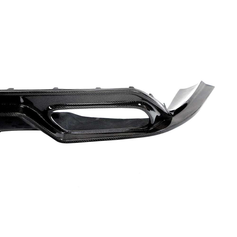 ST Style Carbon Fiber Rear Diffuser With LED for Mercedes Benz CLA C117 Sport & CLA 45 AMG C117 Facelift (2017–2019)