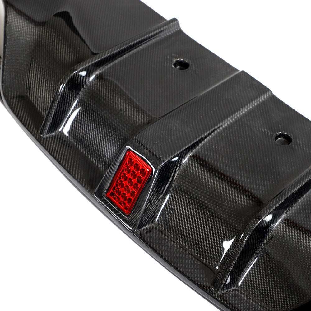 ST Style Carbon Fiber Rear Diffuser With LED for Mercedes Benz CLA C117 Sport & CLA 45 AMG C117 Facelift (2017–2019)
