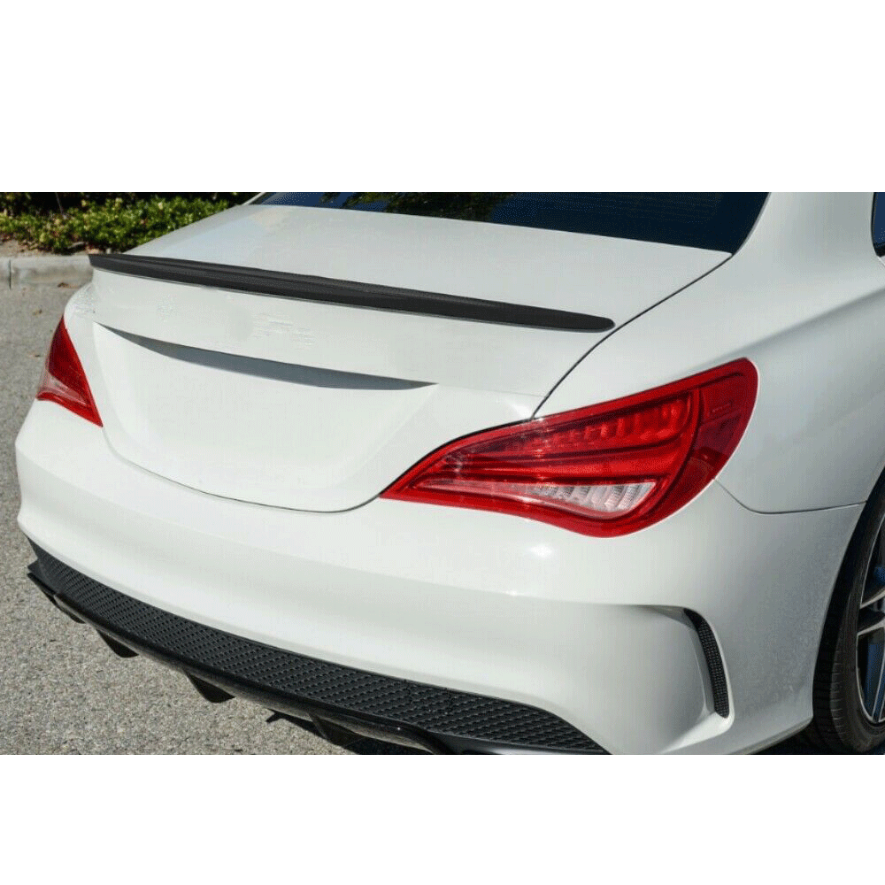 ST Style Matte Black Rear Spoiler for Mercedes Benz CLA C117 & CLA 45 AMG C117 Pre‑Facelift (2013–2016)