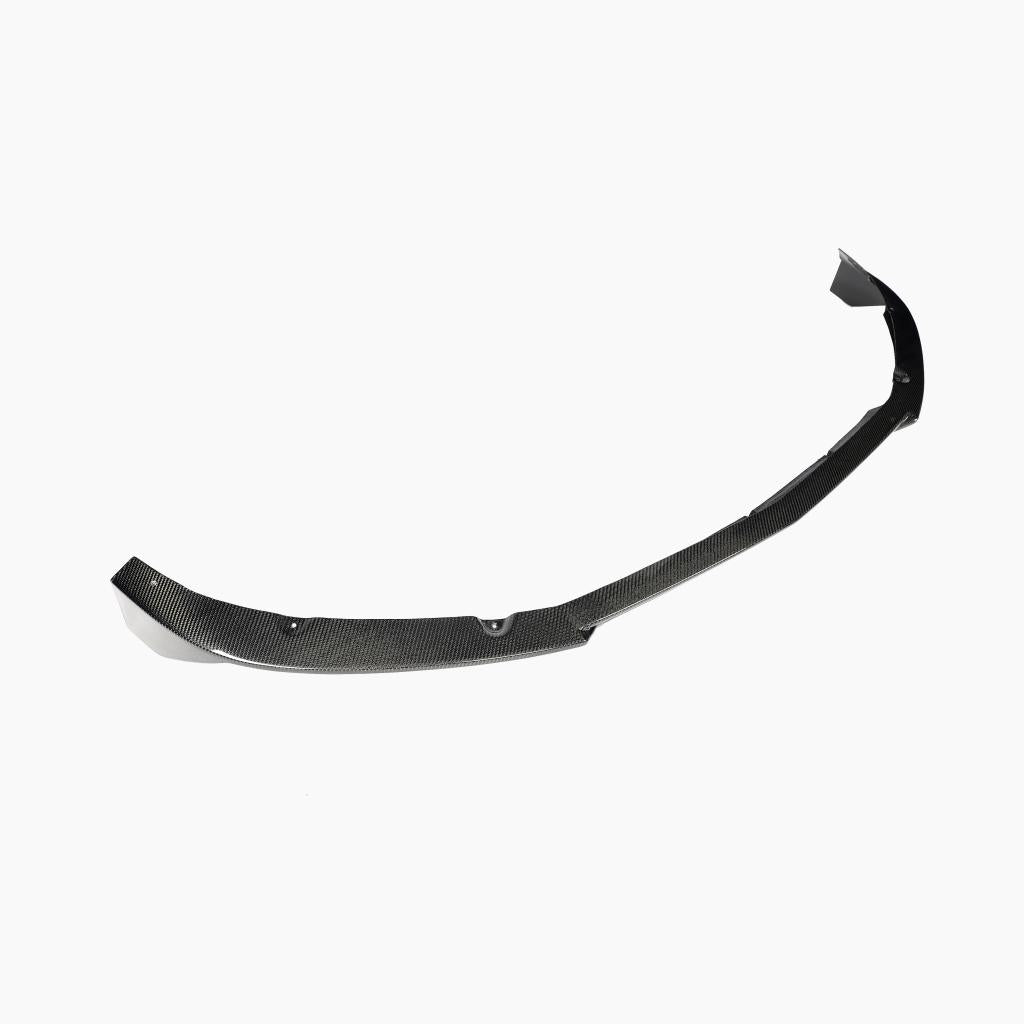 Mercedes Benz W205 C63 AMG Sedan front lip carbon fiber side view