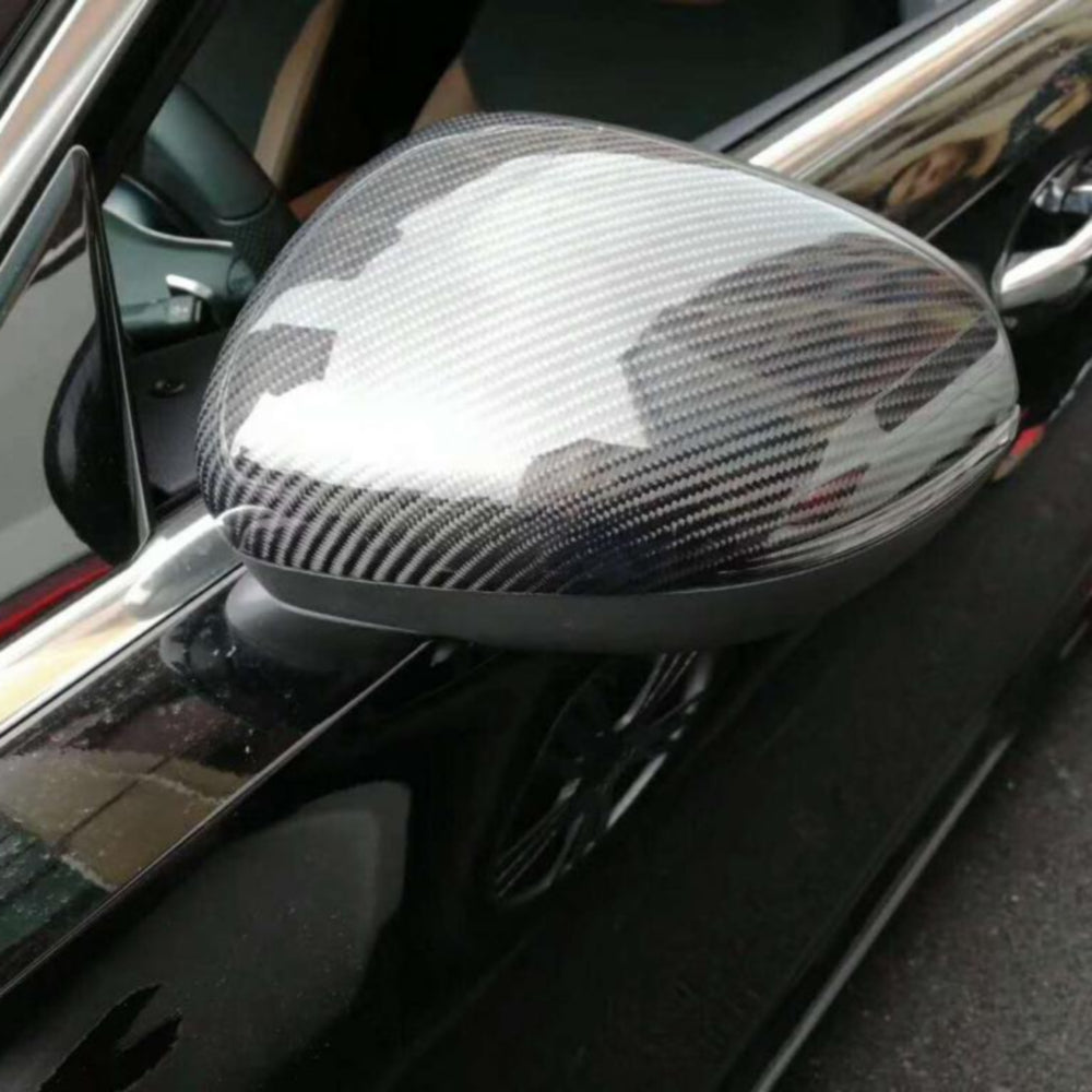 ST Style Carbon Fiber Mirror Cover Caps For Benz A Class W177 V177 A220 Sedan A200 A250 Hatchback 2019+