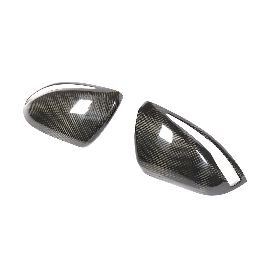 ST Style Carbon Fiber ADD ON Mirror Cover Caps For Mercedes Benz Vito W447 Pre‑Facelift (2014–2019)