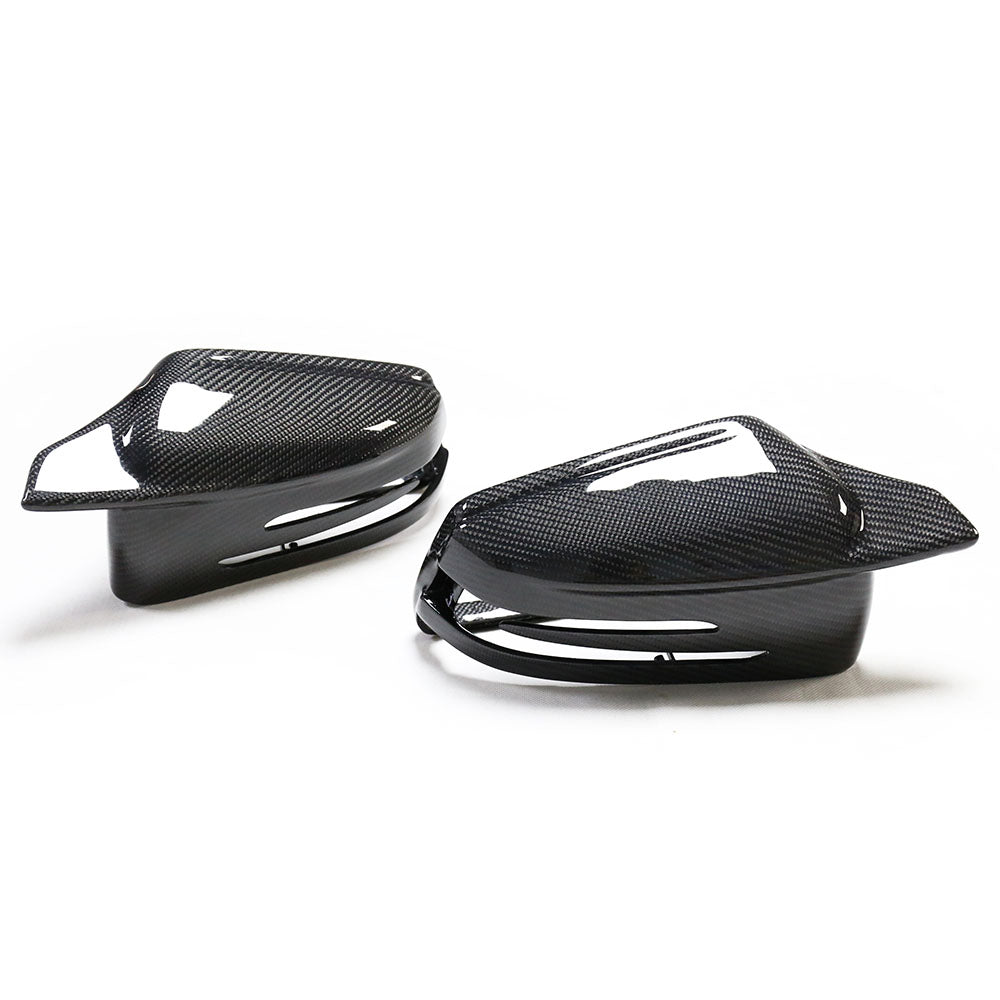 ST Style Carbon Fiber Mirror Covers for Mercedes Benz C63 W204 Facelift 2011-2015