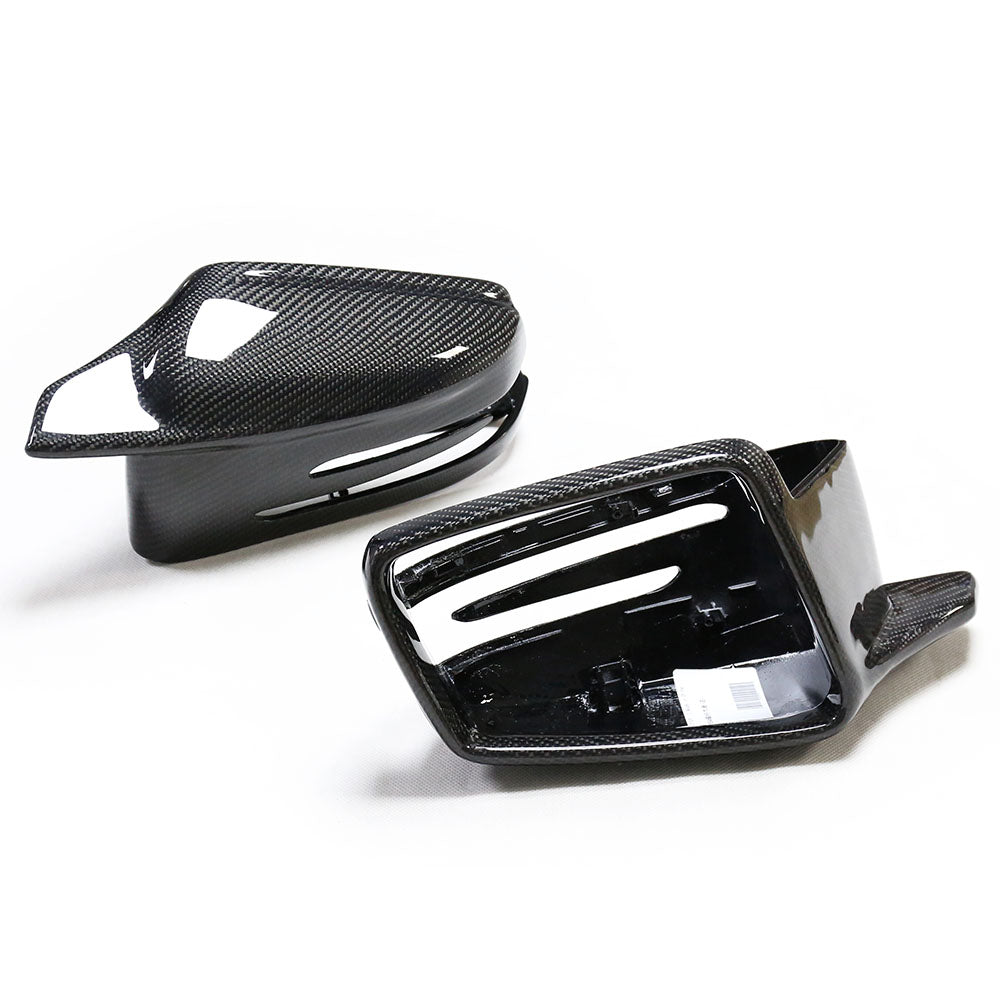 ST Style Carbon Fiber Mirror Covers for Mercedes Benz C63 W204 Facelift 2011-2015