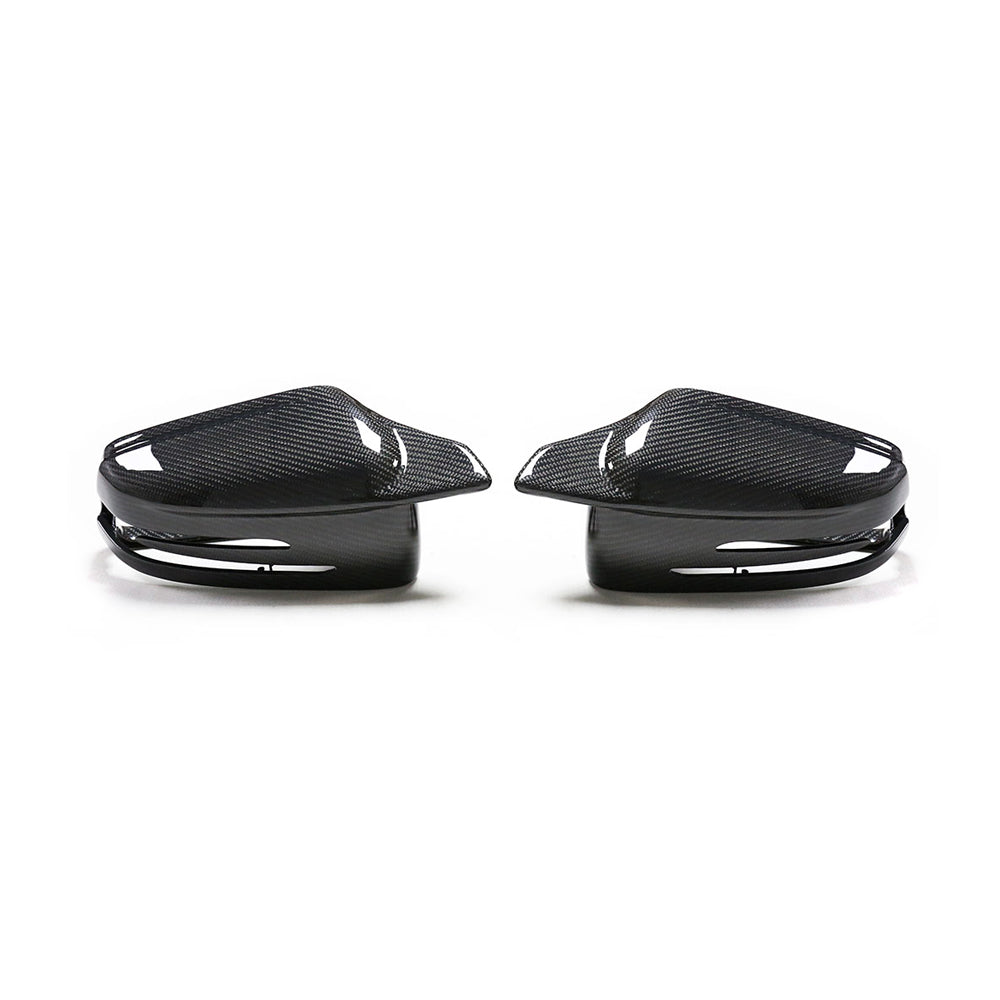 ST Style Carbon Fiber Mirror Covers for Mercedes Benz C63 W204 Facelift 2011-2015
