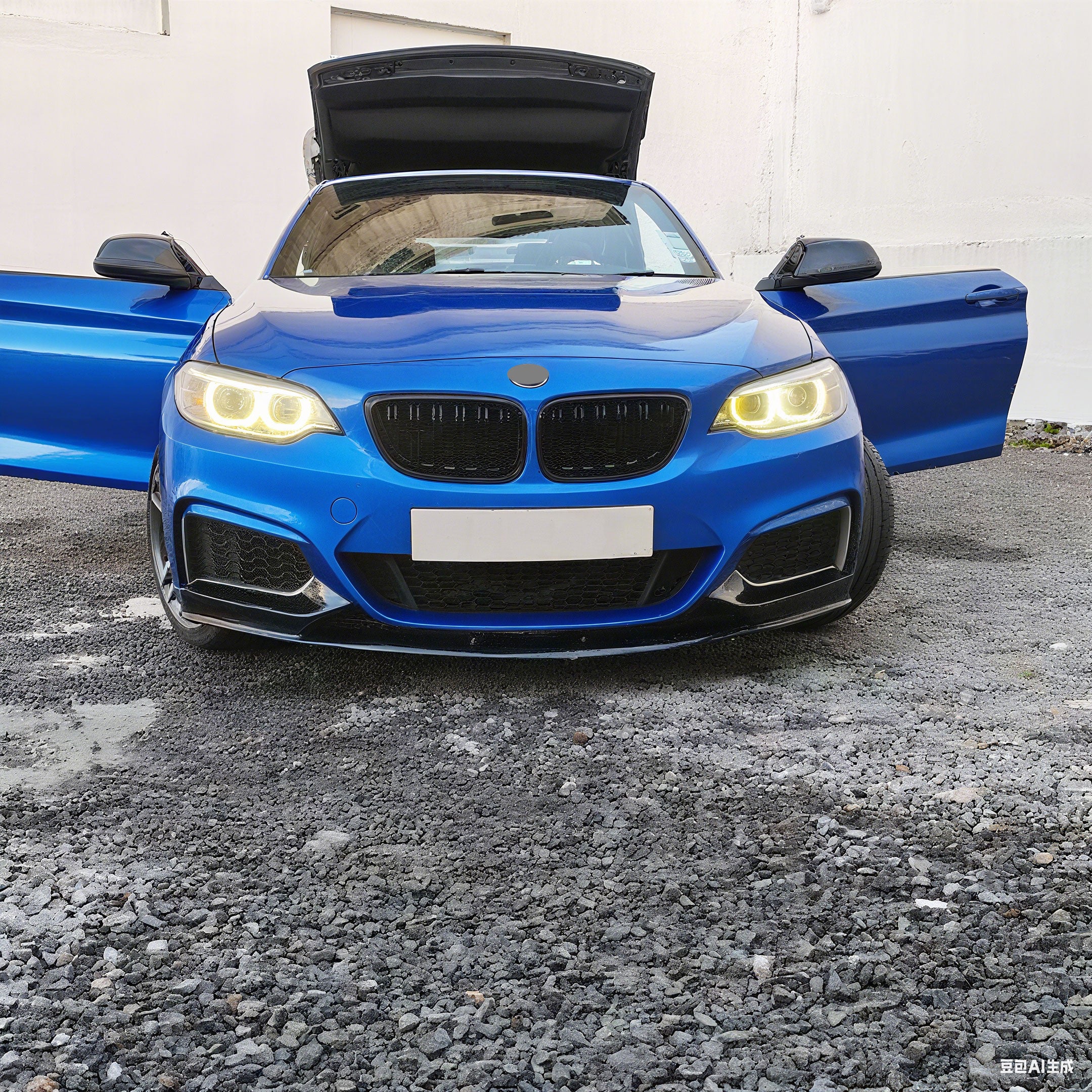 Performance Style Gloss Black Front Lip for BMW 2 Series F22/F23 M Sport (2014–2021)