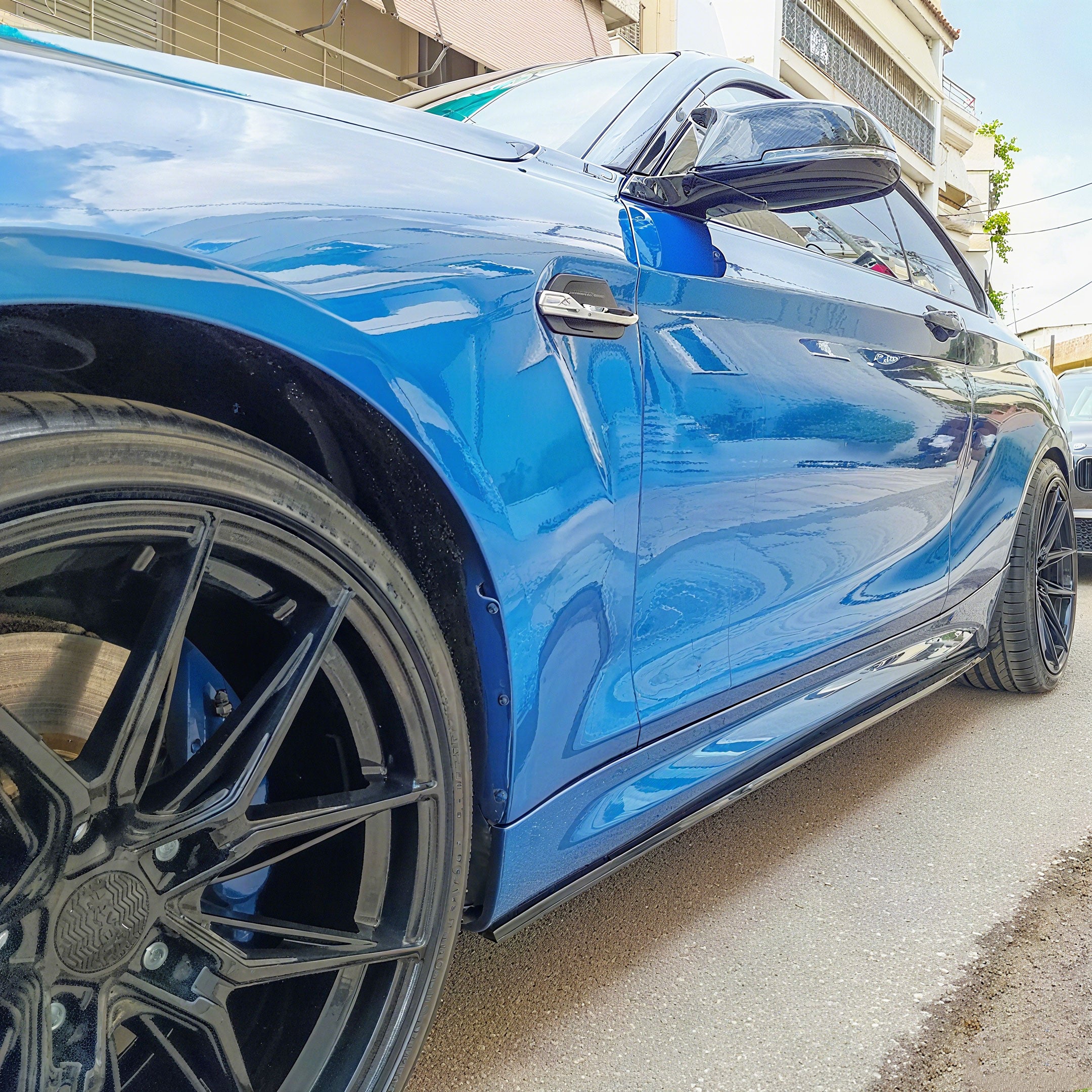 Performance Style Gloss Black Side Skirts for BMW 2 Series F22 Coupé, F23 Convertible M Sport (2014–2021)