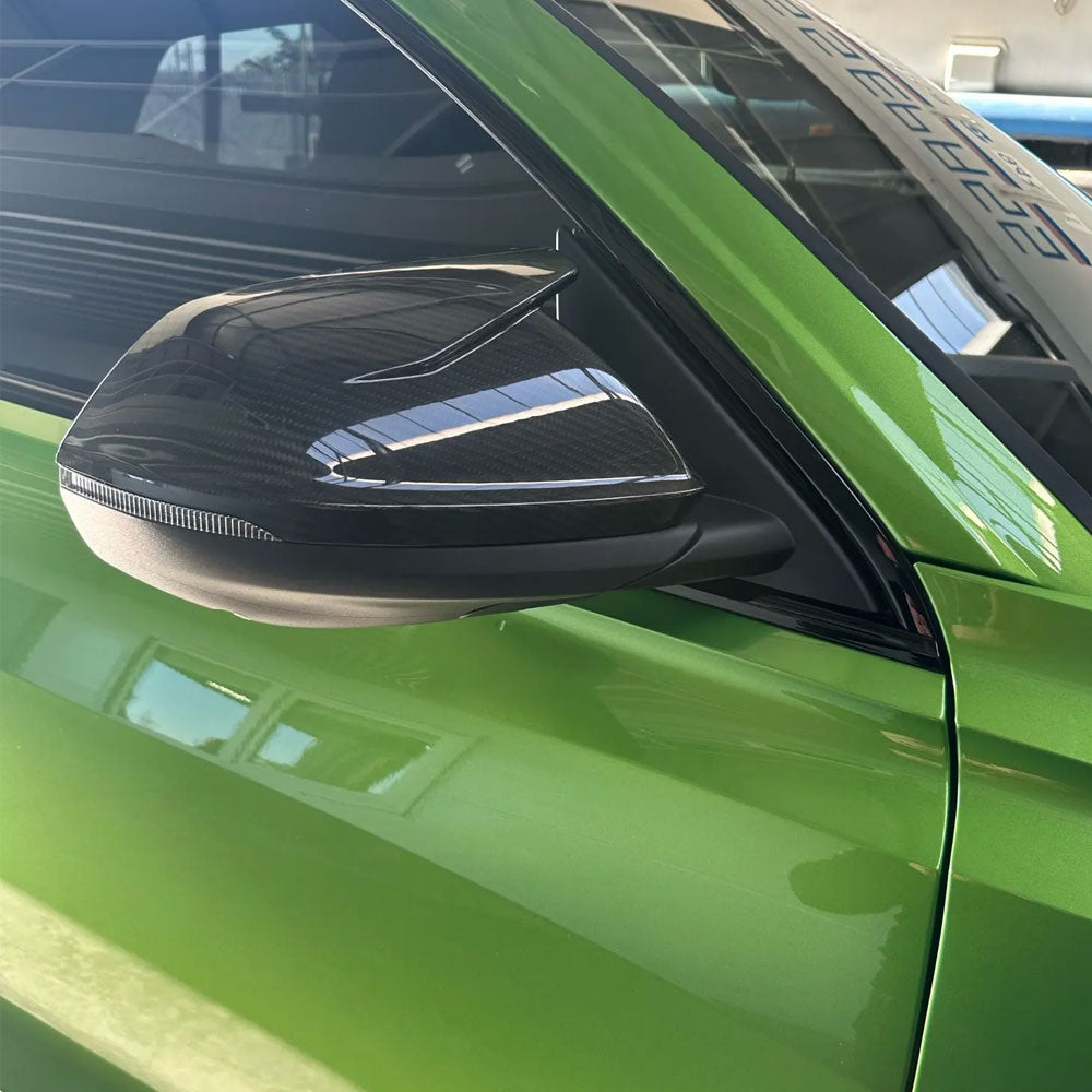 M4 Style Carbon Fiber add on Mirror Caps for Audi RSQ8 Pre-LCI (2019-2023) Lamborghini Urus