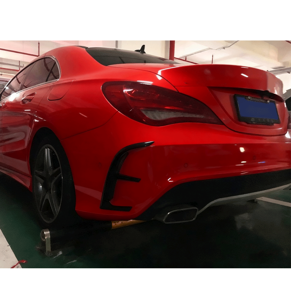 ST Style Carbon Fiber Rear Canards for Mercedes Benz CLA C117 / CLA 45 AMG C117 Pre‑Facelift (2013–2016)