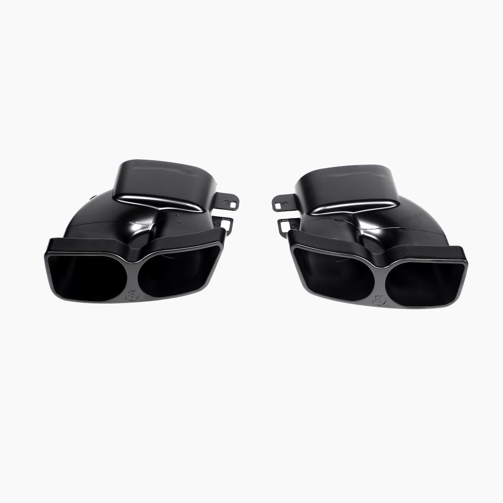 Brabus Style Gloss Black Rear Diffuser Lip Set for Mercedes Benz S-Class W222 Pre-Facelift (2014-2017)