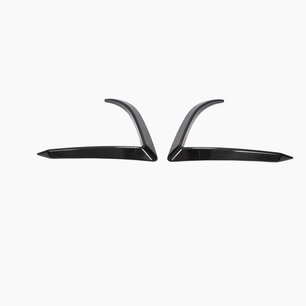 ST Style Carbon Fiber Front Canards For Tesla Model 3 Sedan (2017–2023)