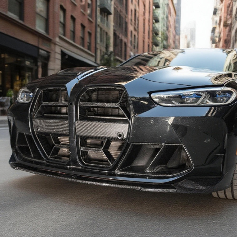 CSL Style Carbon Fiber Front Grille Without ACC for BMW M3 G80/G81 M4 G82/G83 (2021+)