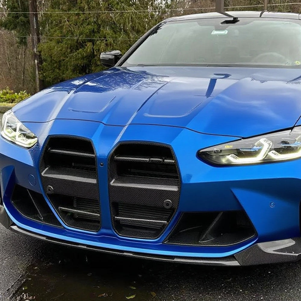 ST Style Carbon Fiber Front Grille Without ACC for BMW M3 G80/G81 M4 G82/G83 (2021+)