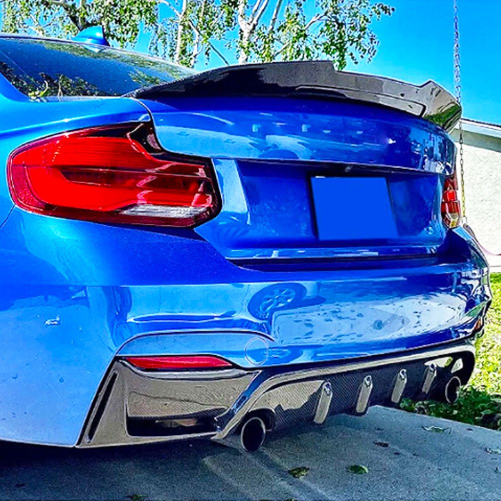 ST Style Carbon Fiber Rear Diffuser For BMW 2 Series F22/ F23 M Sport (2014–2021)