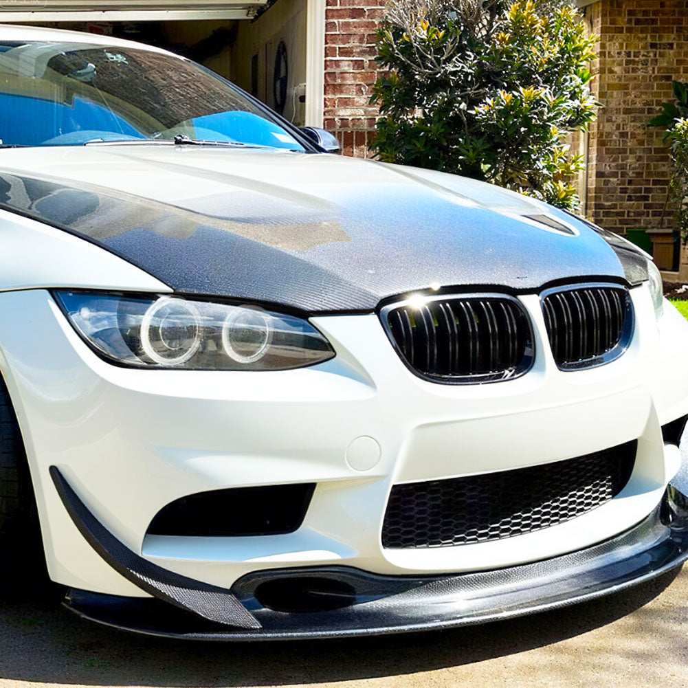 ST Style Carbon Fiber Front Bumper Canards for BMW 3 Series M3 E90/E92/E93 (2007–2013)