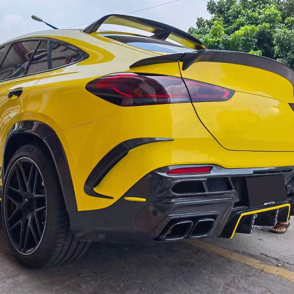 ST Style Carbon Fiber Rear Canards Mercedes Benz GLE Class GLE C167 (Coupé) Pre-Facelift (2020-2022)
