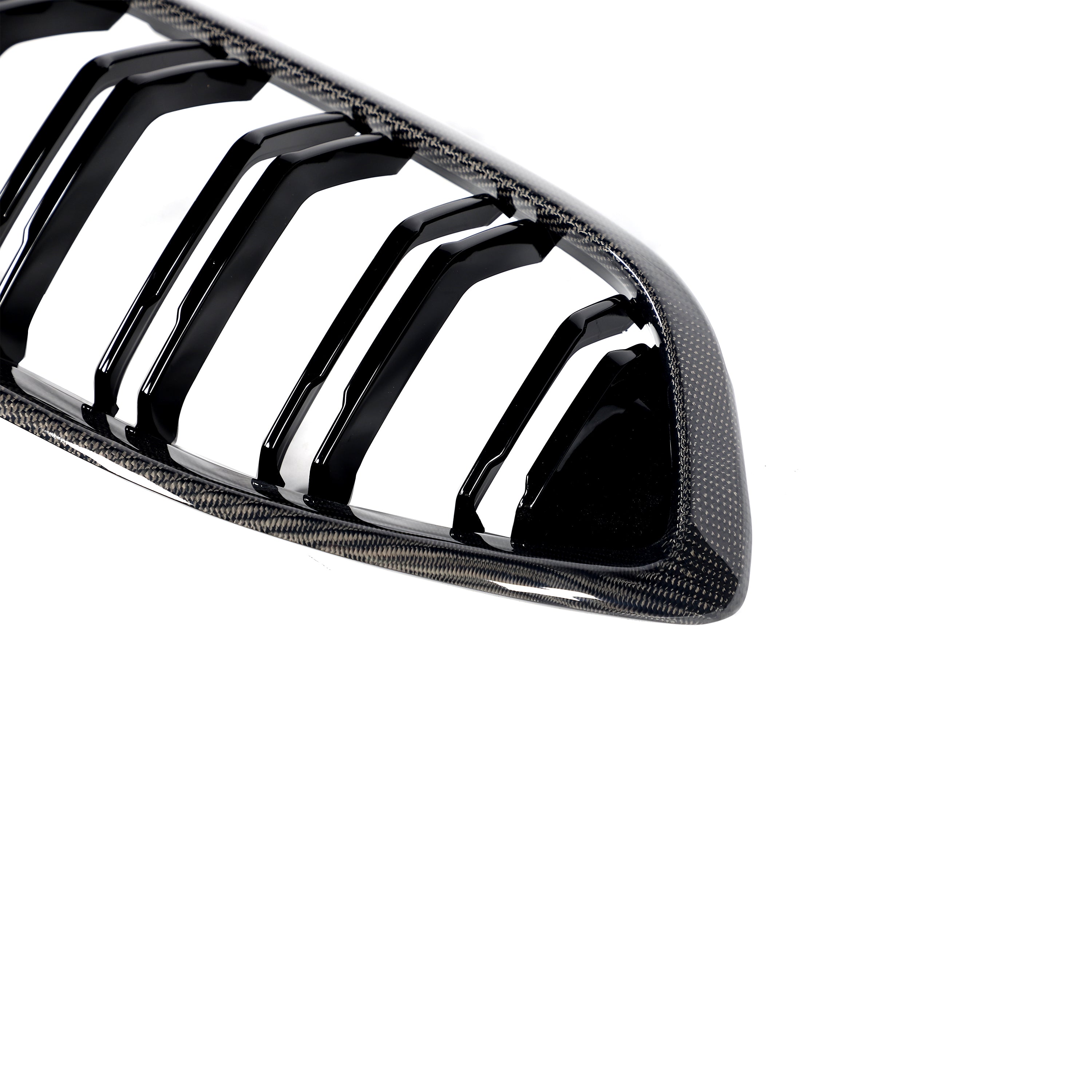 ST Style Dual Slat Carbon Fiber Front Grille for BMW 8 Series G14/G15/G16 (2019+)