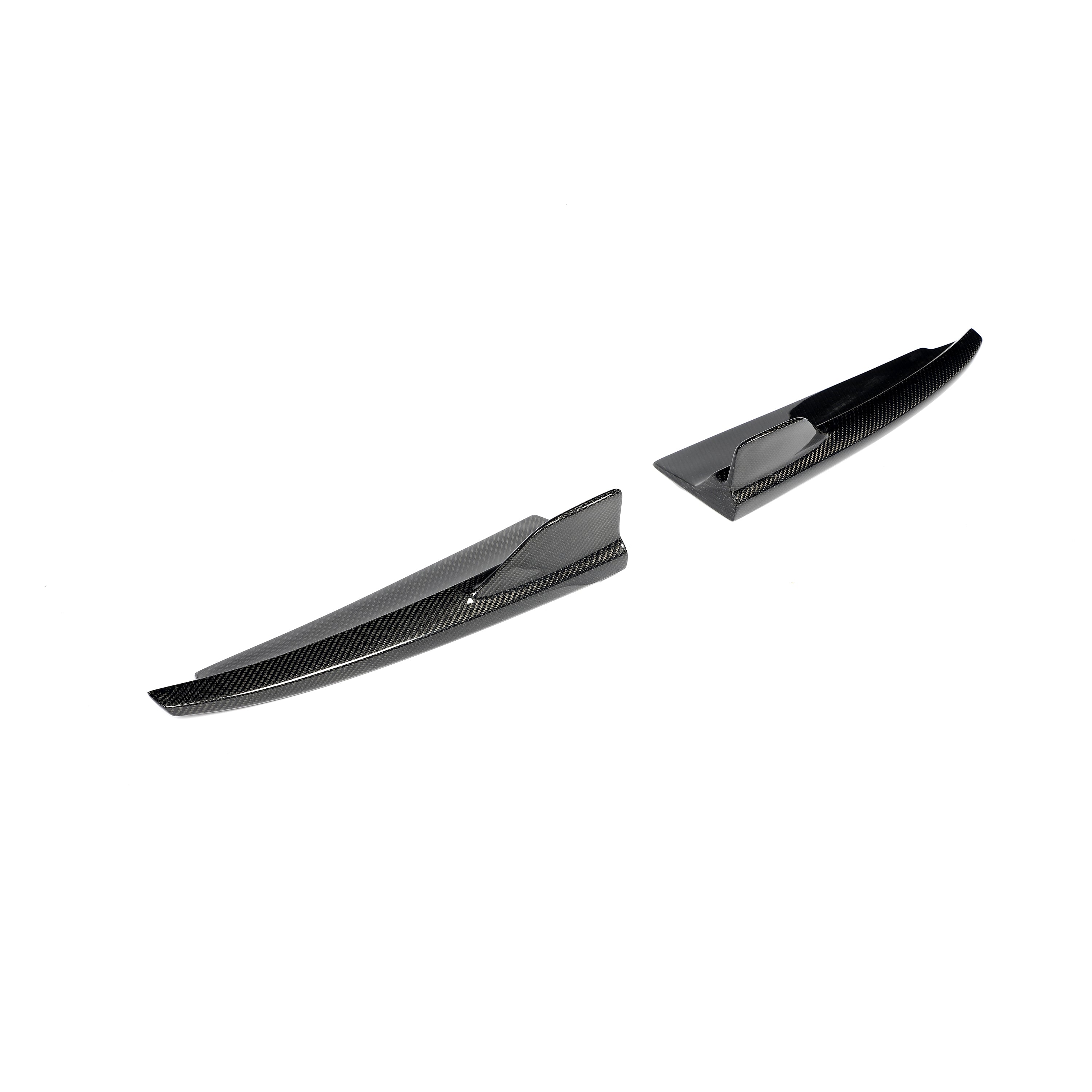 Carbon Fiber Rear Bumper Lip Splitters Aprons Flaps for Mercedes Benz C class A205/C205/C43 AMG (2014-2018)