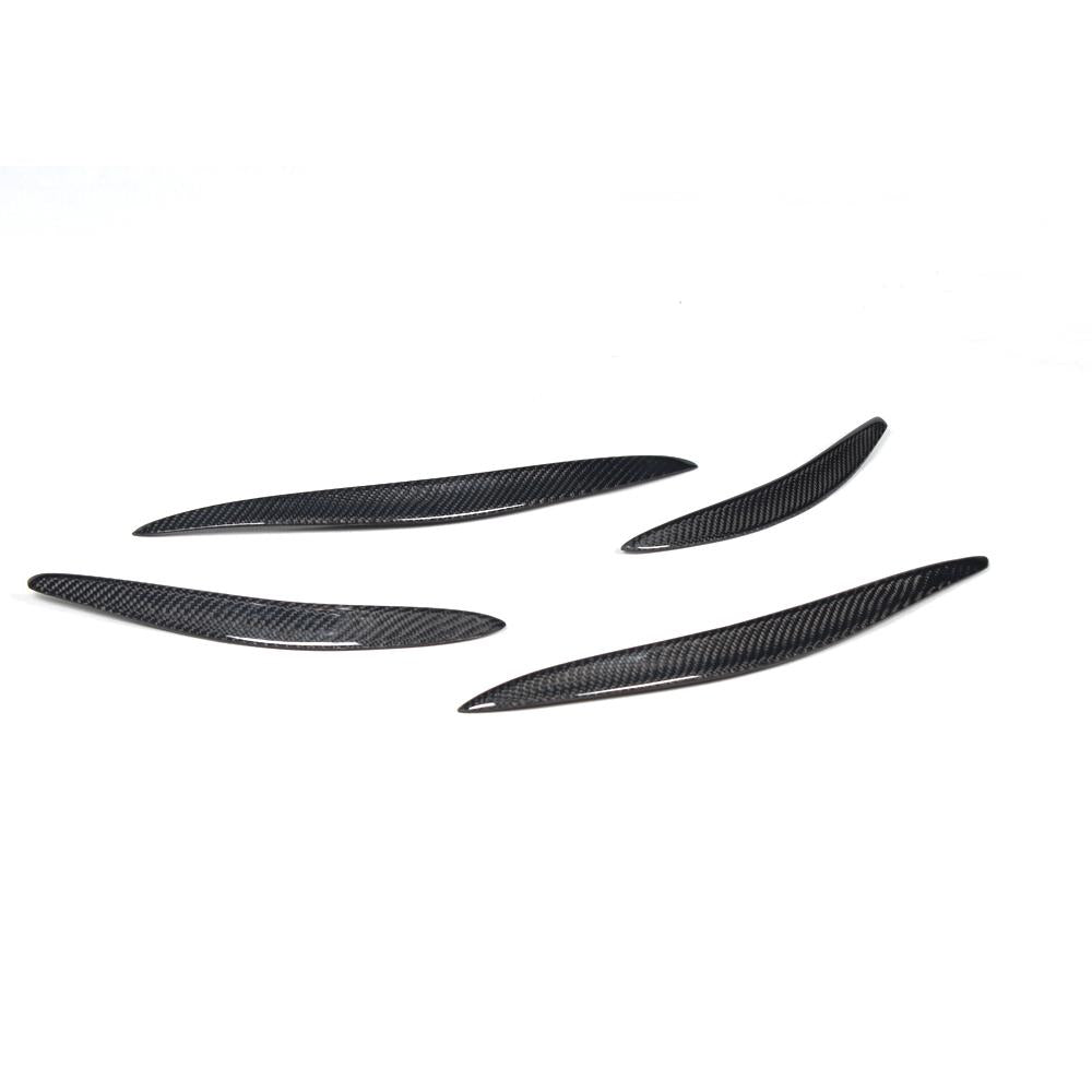 ST Style Carbon Fiber Rear Bumper Side Fins Moulding Trims for Audi A3 Sline/S3 8V Pre-LCI (2012–2016)