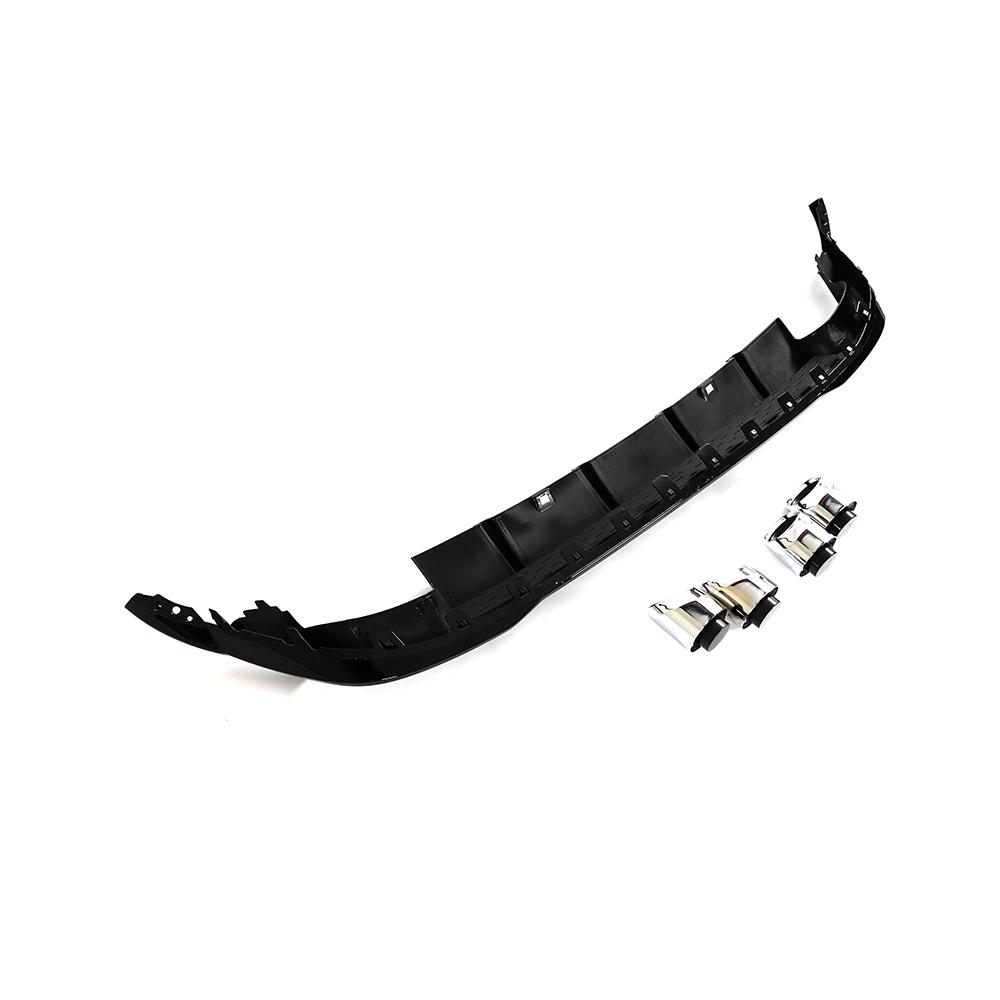R Style Gloss Black Rear Bumper Diffuser Lip For Volkswagen Golf 7.5