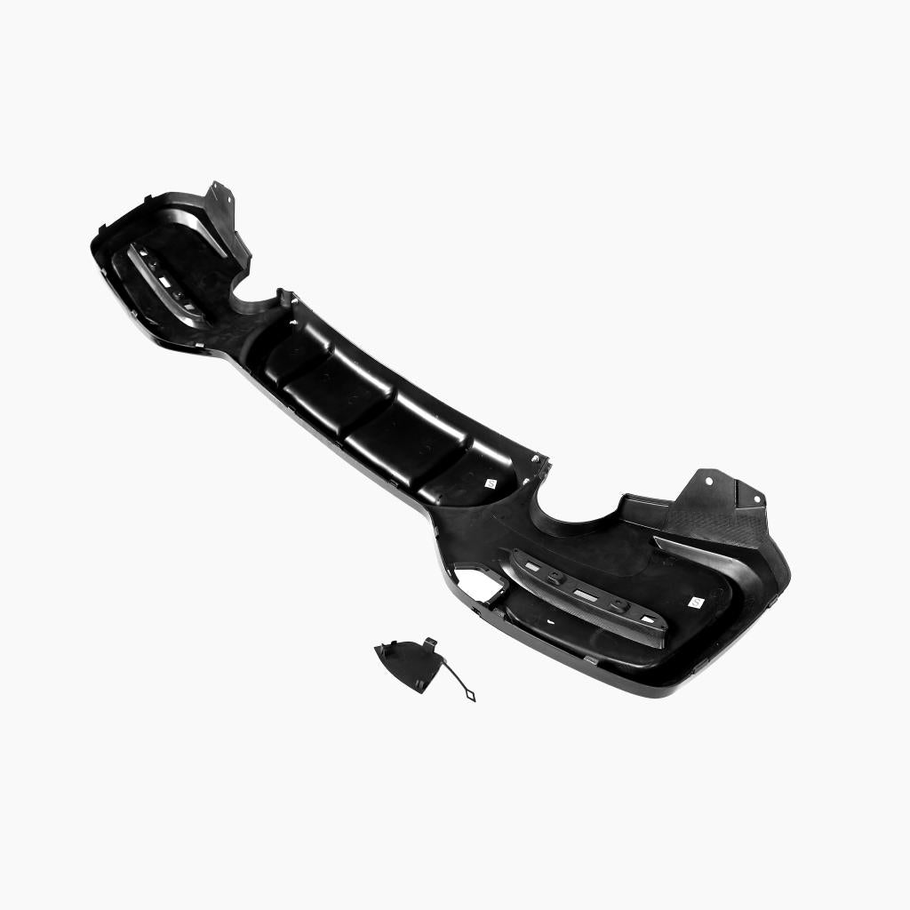 Performance Style Gloss Black Rear Diffuser (Dual Exit) for BMW 1 Series F20/F21 LCI Hatchback M Sport (2015–2019)