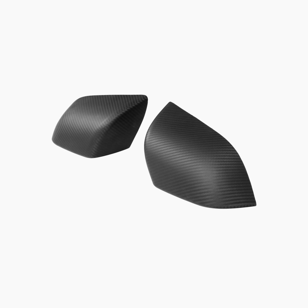 ST Style Carbon Fiber Matt Black Mirror Cover Caps For Tesla Model 3 Sedan (2017-2024)