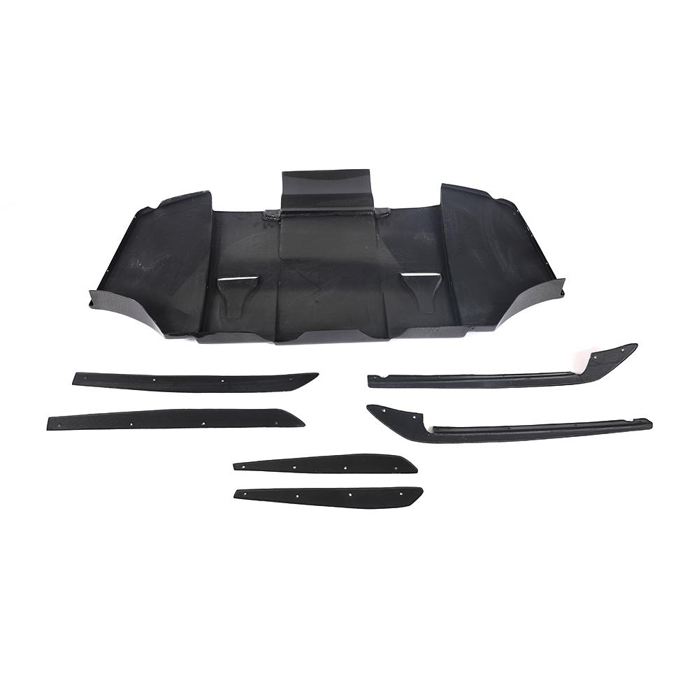 VARIS Style Carbon Fiber Rear Diffuser with Canards for BMW 3 Series M3 E90/E92/E93 (2007–2013)