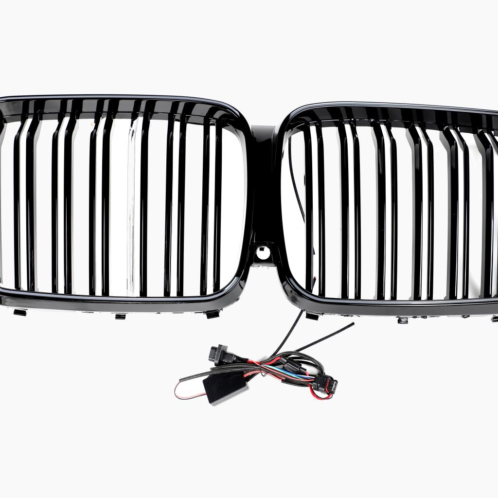 Dual Slat Gloss Black LED Front Grille for BMW X5 G05 Pre-LCI (2019-2023)