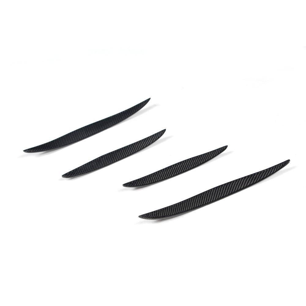 ST Style Carbon Fiber Rear Bumper Side Fins Moulding Trims for Audi A3 Sline/S3 8V Pre-LCI (2012–2016)