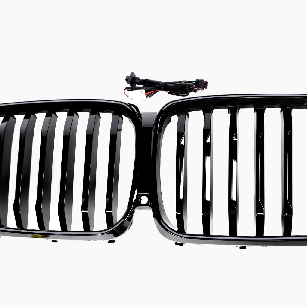 Dual Slat Gloss Black LED Front Grille for BMW X5 G05 LCI (2023+)