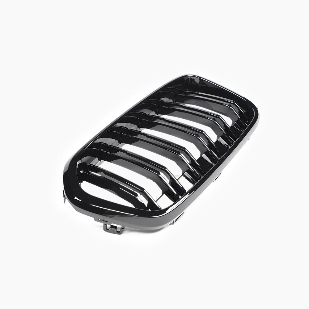Dual Slat Gloss Black Front Grille for BMW X2 F39 (2018–2023)