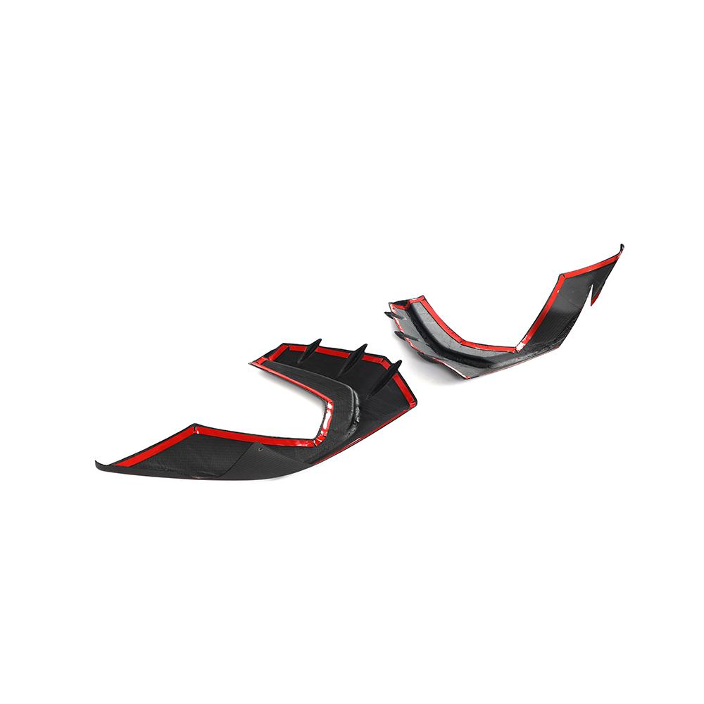 ST Style Carbon Fiber Front Bumper Fins for Audi S3 8Y (2020-2024)
