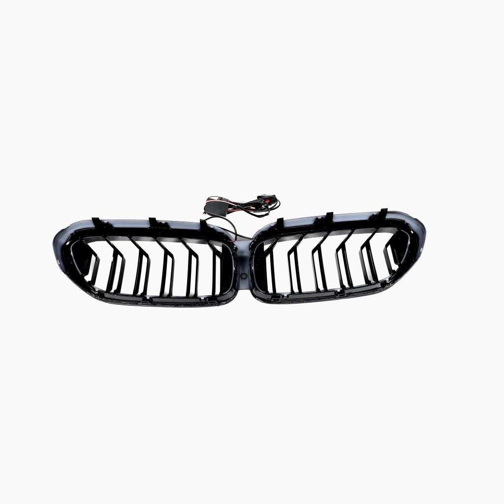 M5 Style Gloss Black LED Front Grille for BMW 5 Series G30/G31 Pre-LCI (2017-2020)