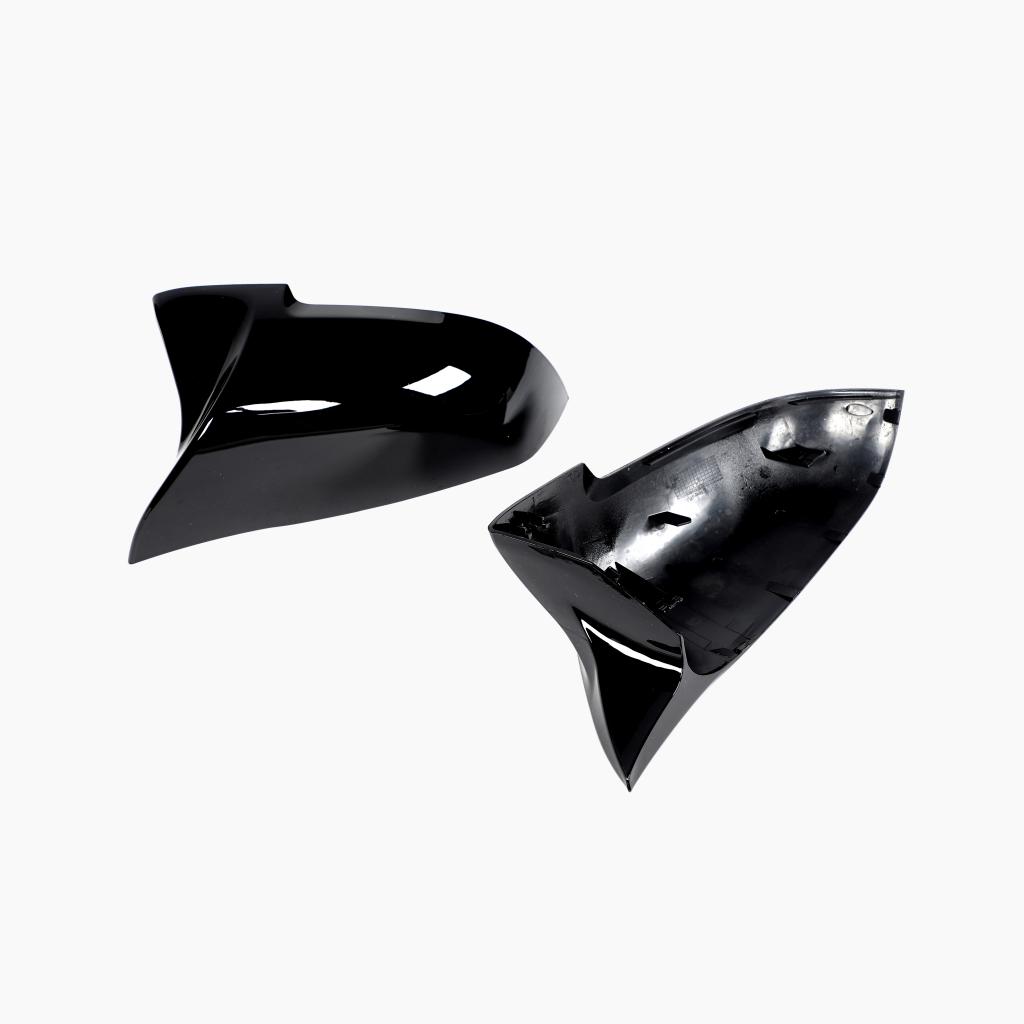 M Style Gloss Black Mirror Caps for BMW 5 Series F10 LCI (2014-2017)