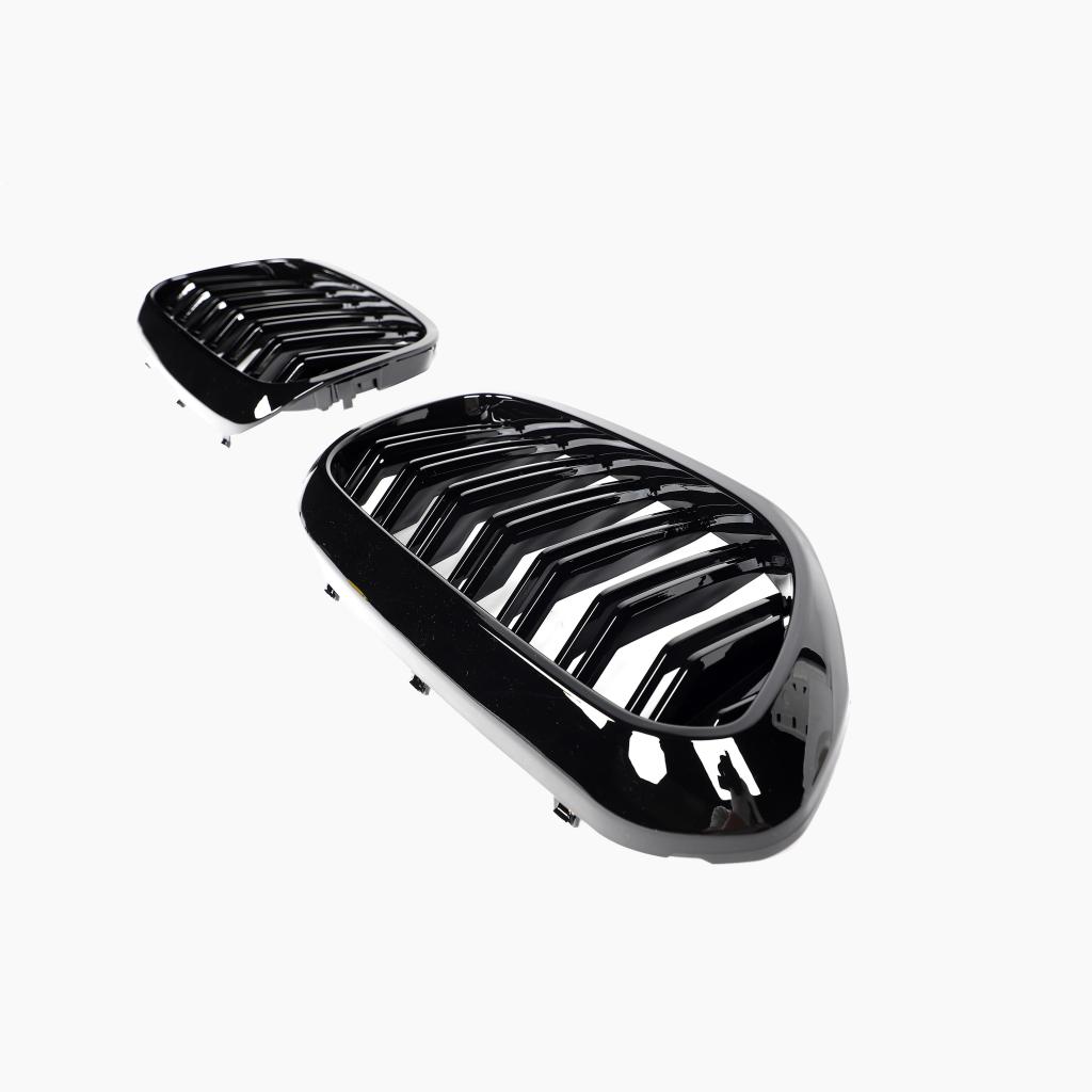 Dual Slat Gloss Black Front Grille for BMW 5 Series G30/G31 Pre-LCI (2017-2020)