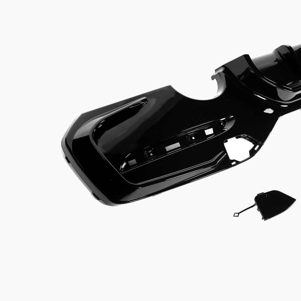 Performance Style Gloss Black Rear Diffuser (Dual Exit) for BMW 1 Series F20/F21 LCI Hatchback M Sport (2015–2019)